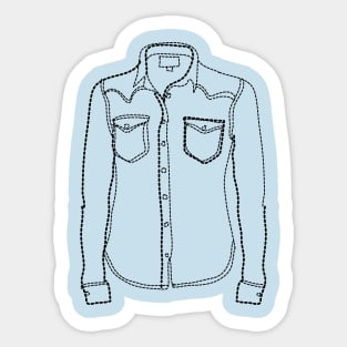 Denim Shirt Sticker